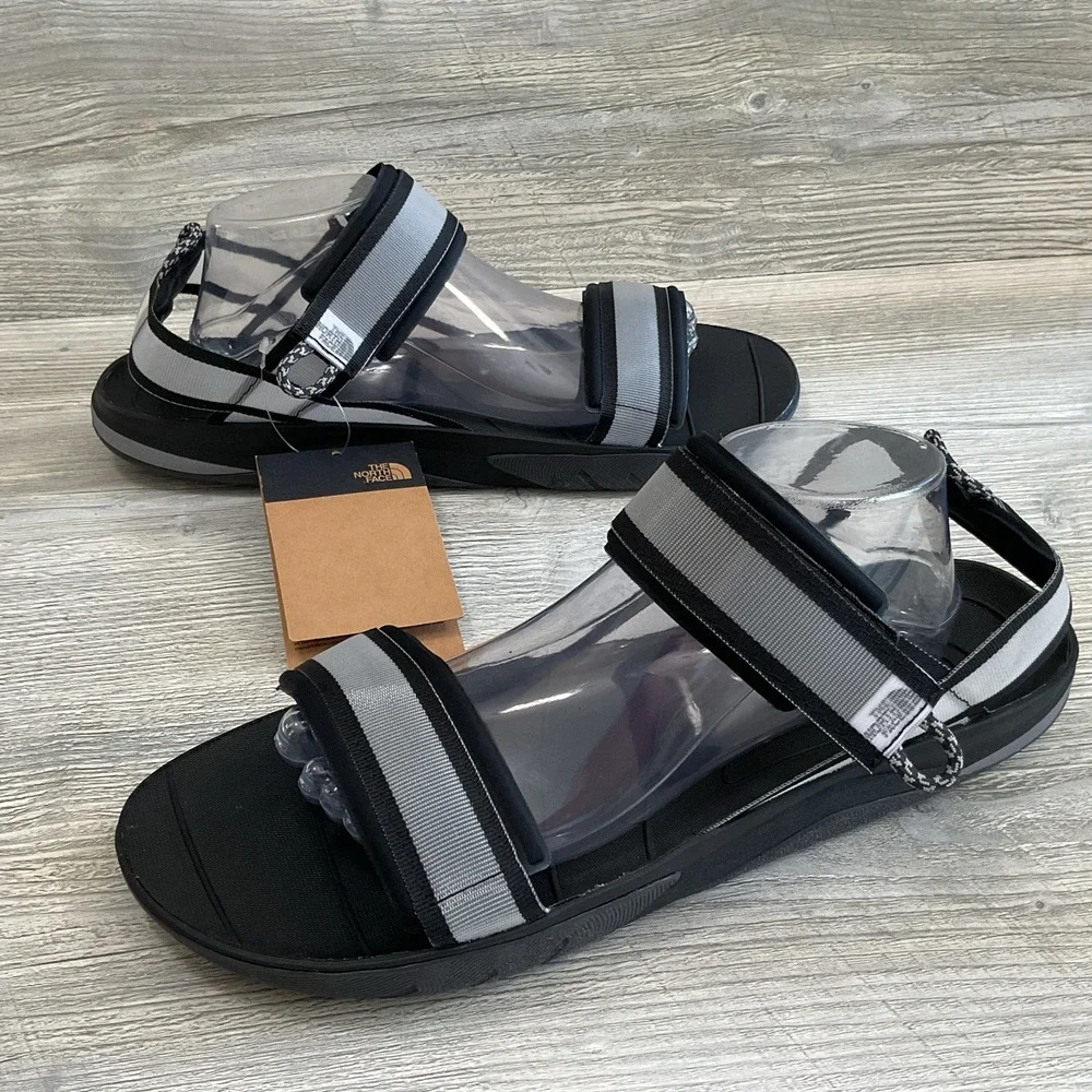 The North Face Mens Skeena Sport Black/Grey Outdoor Sports Sandals Size 13 NEW